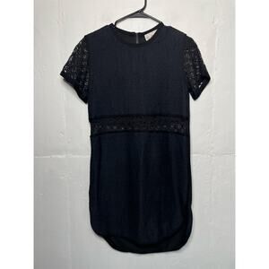 Sea New York Black Knit Dress Size 2 Black